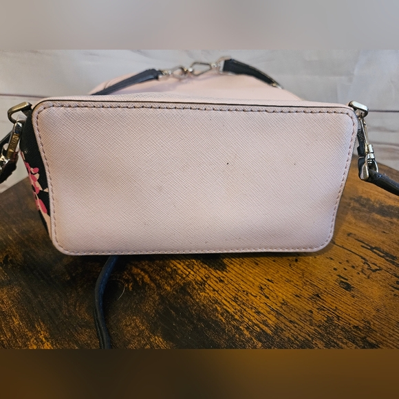 Kate Spade New York Floral Mini Backpack Pink & Black Crossbody Straps *Flaws* - Picture 11 of 15